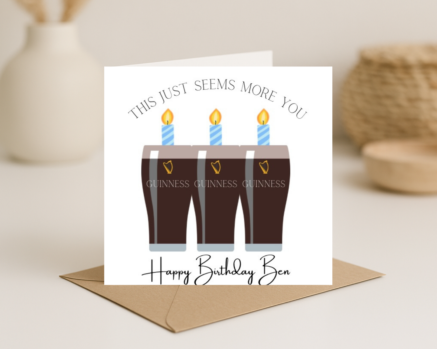 Guinness Birthday Card