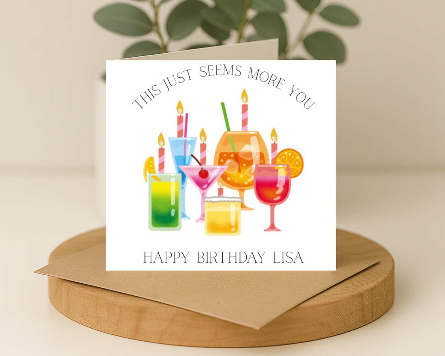 Birthday Cocktail Card