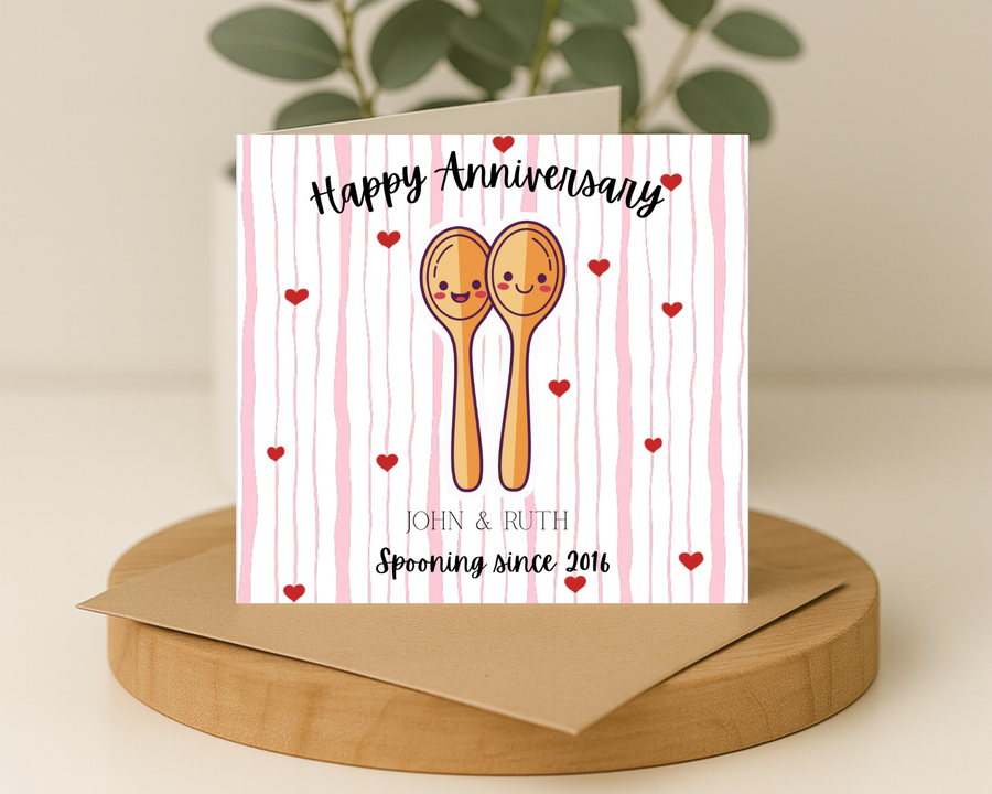 Anniversary Spooning Card