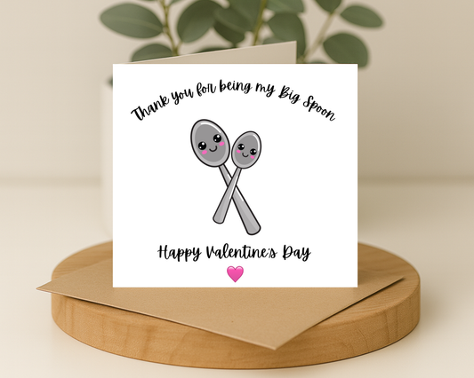 Spooning Valentines Day Card