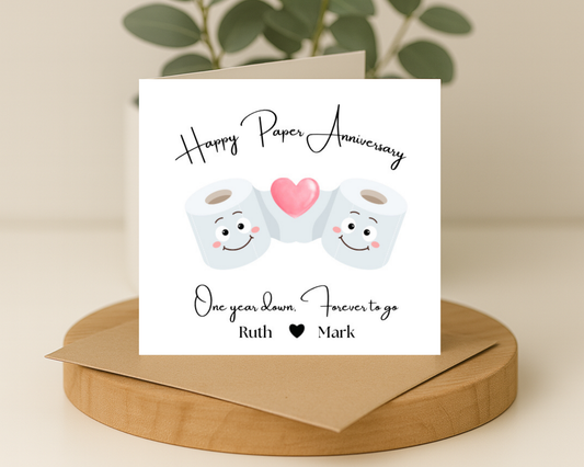 Paper Anniversary Card