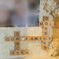 Family Scrabble Frame-with photo