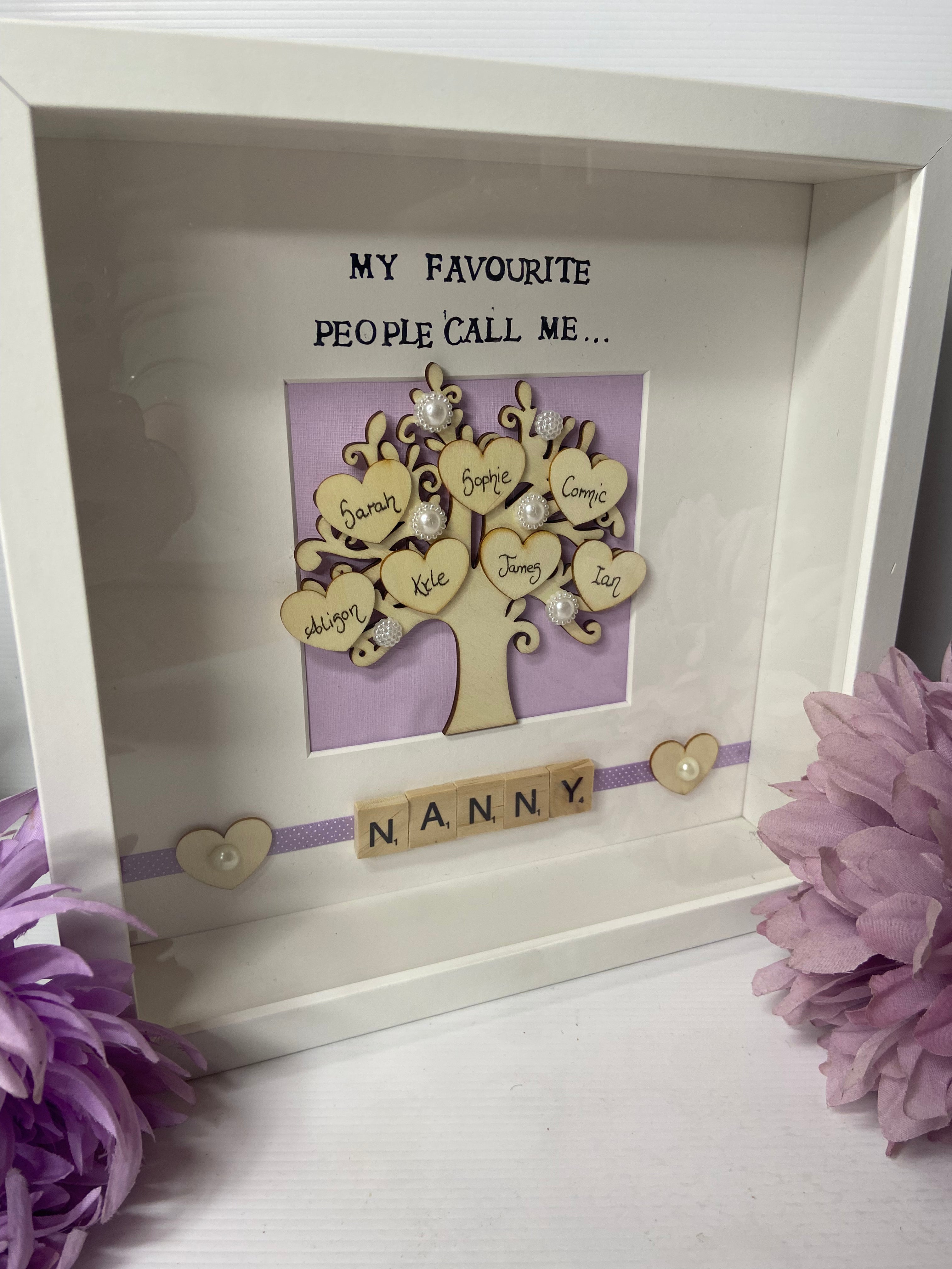 My Favourite people call me….Tree Frame – Picture Perfect Scrabble