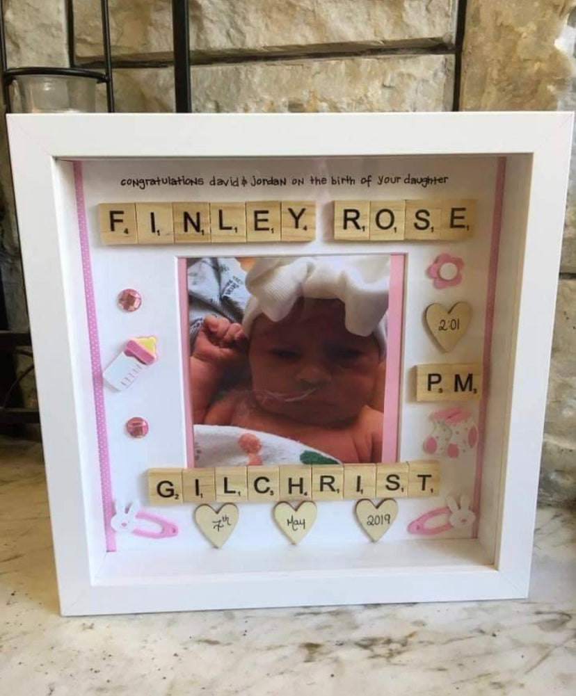 Baby frame-With Parent's Name & Photograph