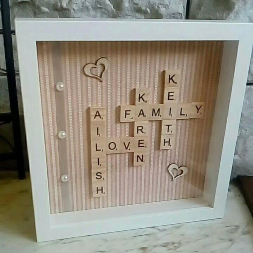 Scrabble Art Frame 