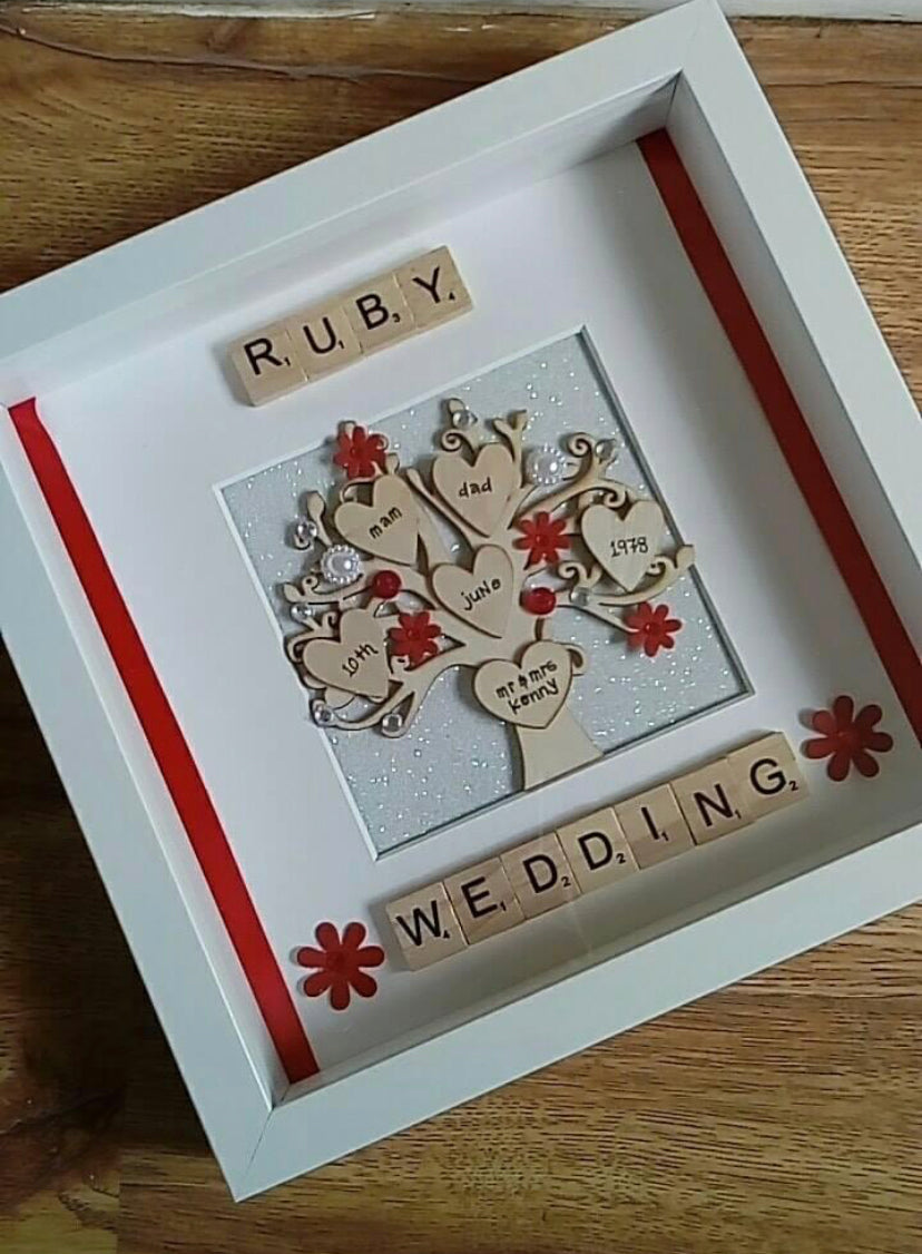 Ruby Wedding Anniversary Frame