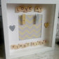 Personalised baby scan frame. Handmade in Ireland 