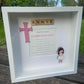 Communion frame-Prayer & wooden girl/boy