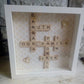 Create a unique and special family moment with this family Scrabble Frame! Construct a fun wall décor piece with names, special words, or nicknames of your family members. Put together a personalised frame with a personal touch that'll make your family smile! 