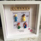 Personalised Disney Princess Lego Frame, a unique gift for any little princess. Handmade in Ireland 