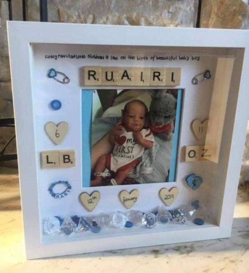 Baby frame-With Parent's Name & Photograph