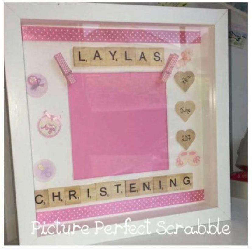 Christening Frame-With Photograph