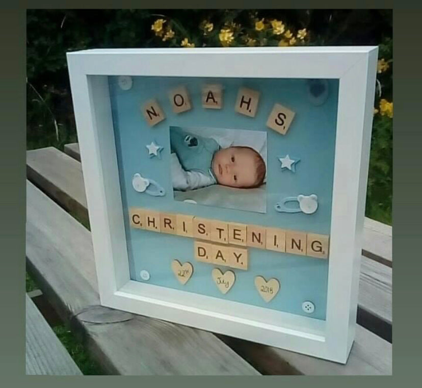 Christening Frame-With Photograph