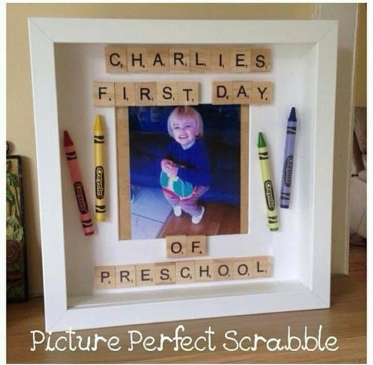 First day of preschool frame