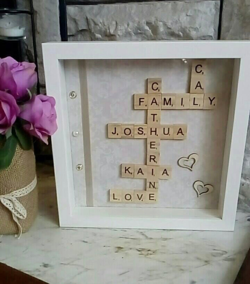 Family Scrabble Frame