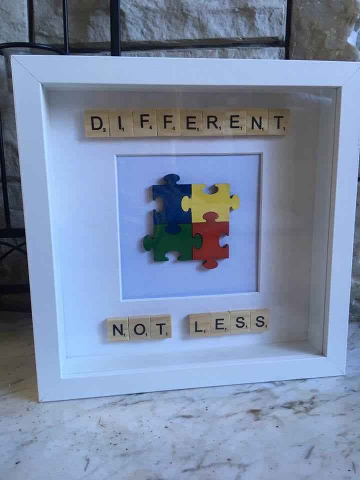 Autism Awareness Frames Picture Perfect Scrabble